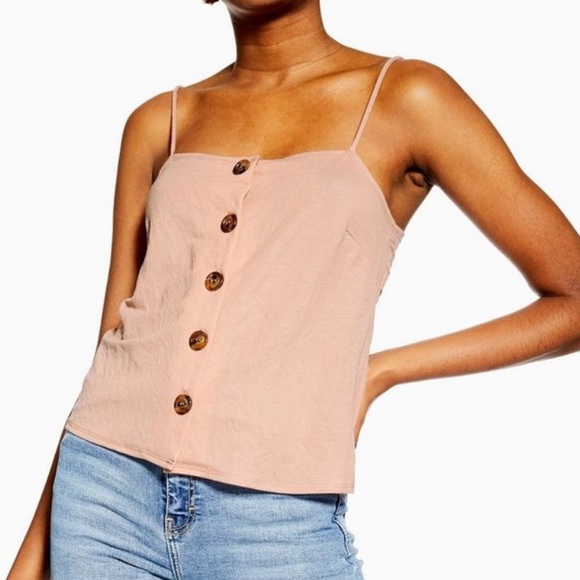 Topshop Tops - Topshop Button Bow Back Camisol Size 12